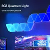 Hexagonal Splicing RGB Intelligent Sound Pickup Gaming Atmosphere Lamp Honeycomb Live Broadcast Odd Light Board Background Wall Decoration Quantum Lamp