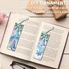 (US Local)Santa Claus A5 Size Diamond Painting Notebook Set with 4Pcs Bookmark Gift