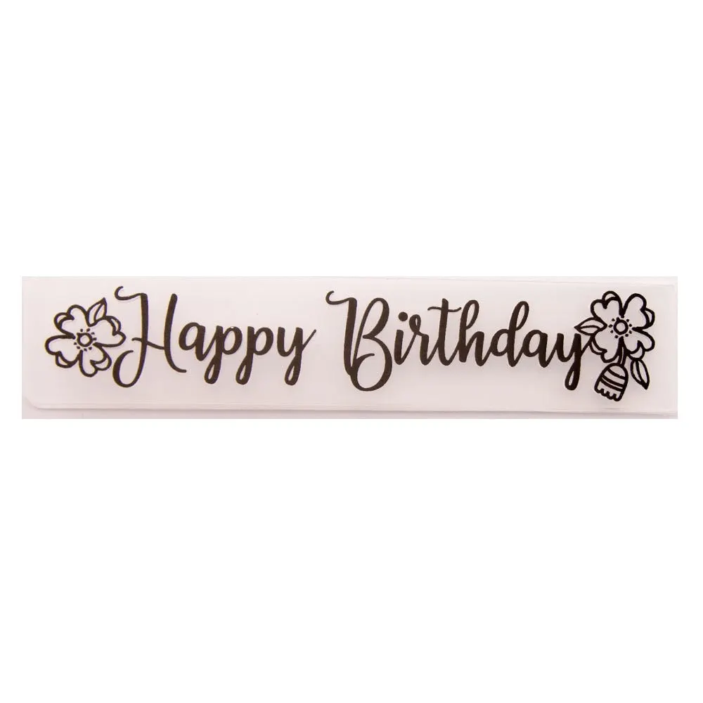 AOKEDIY Happy Birthday geometric Plastic Embossing Folder For Scrapbook DIY Album Card Tool Plastic Template