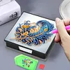Feathers Leather Diamond Painting Notecard Box 5D DIY Diamond Art Note Box