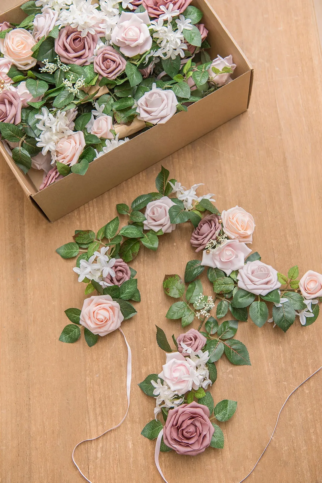Lantern Floral Arrangements in Blush & Cream