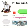 Diamond Painting Acrylic Cat and Book   Clock Ornament