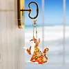 5pcs Diamond Painting Keyring Kits DIY Keychain Bag Pendant Kits