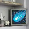 10pcs Universe DIY Mini Round Diamond Painting Set 13x13cm