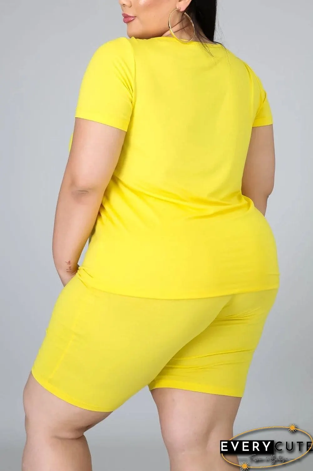 Fashion Casual Printed Plus Size Set