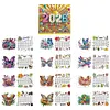 2026 DIY Special Shape Desktop Diamond Standing Calendar for Bedroom Living Room