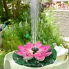 1.2W Solar Water Fountain Pump 180L/H with 6 Nozzles for Water Feature Outdoor