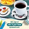 DIY Snowman-8Pcs Diamond Painting Coasters With Holder