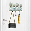 Acrylic Vase Bouquet Diamond Art Hanging Hooks A Row of 3 Hooks DIY Crafts Decor Kit