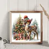 Snowman and Reindeer - 18CT Stamped Cross Stitch - 30*30cm - Animal Xmas