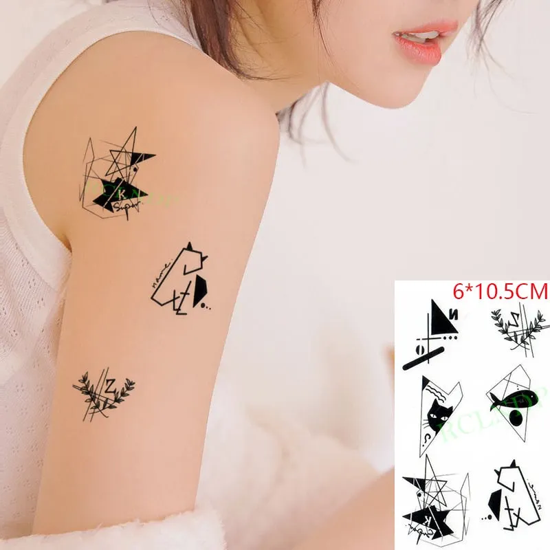 Waterproof Temporary Tattoo Sticker Cartoon anime Boy Knife Tatto Flash Tatoo Fake Tattoos Small Size Art for Kids Men Women