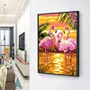 Cross Stitch Kits 11CT Stamped DIY Flamingo Full Embroider Needlework(Brand)