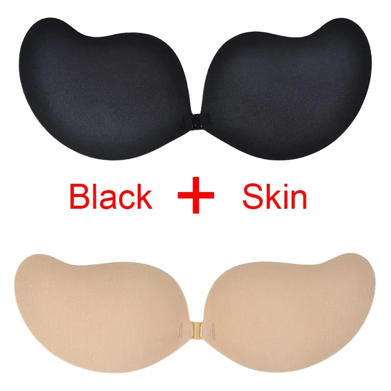 1/2 Pair Invisible Silicone Sticky Bras For Women Adhesive Strapless Push Up Bralette Seamless Backless Fly Bra Sexy Lingerie