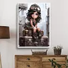 (US Local)Girl on The Suitcase-Paint By Numbers Kit(50x70cm)