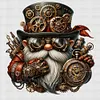 Steampunk Mechanical Goblin-11CT Stamped Cross Stitch 50*50cm/19.69*19.69in
