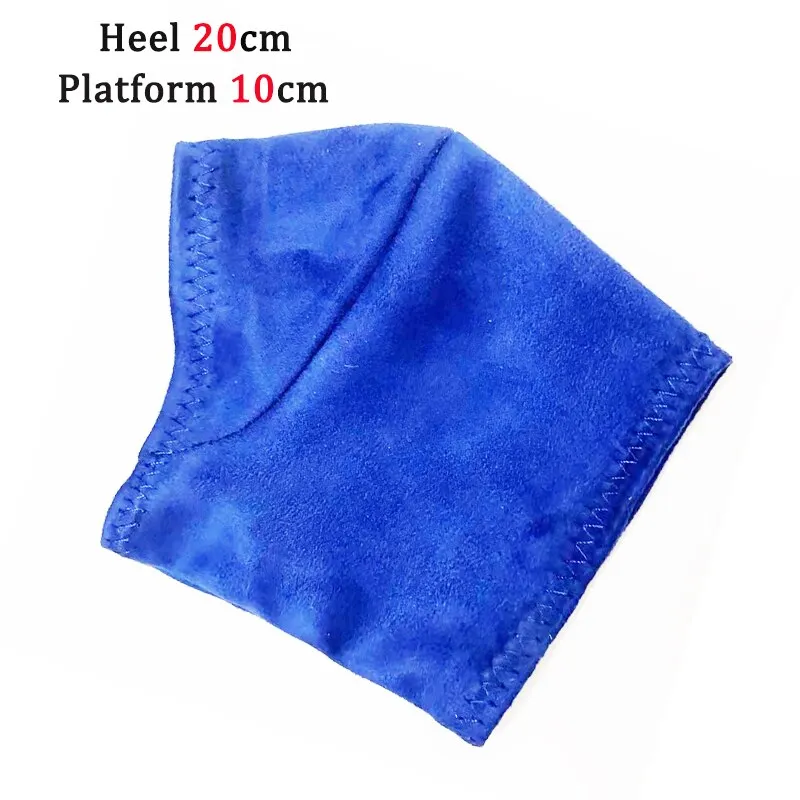 Qengg Shoe Cover Pole Dance Shoes Protective Cover High Heels 20cm Waterproof Platform 10cm Suede Material Strong Wear-resistant