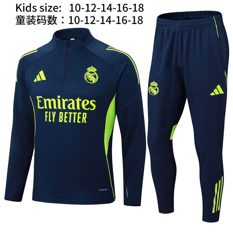 2025-26 Real Madrid Royal Blue Suit - Children's Version