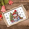 (Multistyle) En Bois No&euml;l Cardinal Bonhomme De Neige-Bricolage Vaisselle