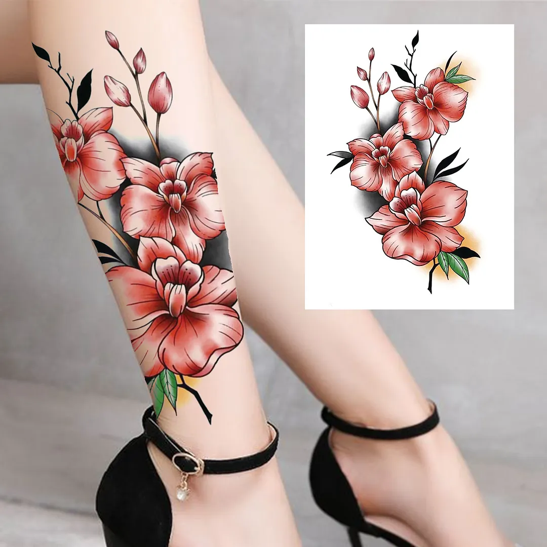 Sdrawing Mouth Skeleton Temporary Tattoos For Women Men Child Boys Halloween Fake Clown Tattoo Sticker Owl Skull Demon Tatoo Body Arm