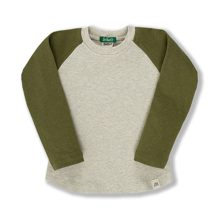 Forest Pine Long Sleeve Baseball Tee