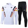 Joyfball 2024/2025 Germany Half-Pull Training Suit White Football Shirt 1:1 Thai Quality