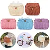 Bike Front Basket Backpack with Lid Cycling Handlebar Basket Bicycle Accessories