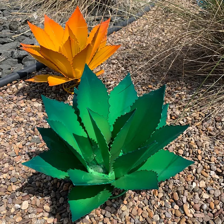 【Garden Art】☘️Decorative  metal plant agave 