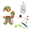 >SALE<Acrylic Shaking Head Gingerbread Man Diamond Painting Desktop Ornaments for Home