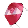 Foldable Boat Wind Sail Paddle Sailing Canoe Boat Wind Window (Red)