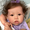 20'' Sylvie With Brown Hair And Eyes Reborn Baby Doll Girl, Handmade Huggable Baby Doll - RBBI-Myrebornbabydoll&reg; Myrebornbabydoll&reg;