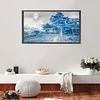 >SALE<5D Diamond Painting Kit Blue Woods Full Round Drill DIY Landscape Wall Art