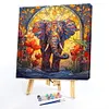 Elephant Glass Painting-Paint by Numbers Acrylic Painting 40*40CM