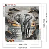 Diamond Painting-DIY Full Round Drill Elephant(40*40 CM)