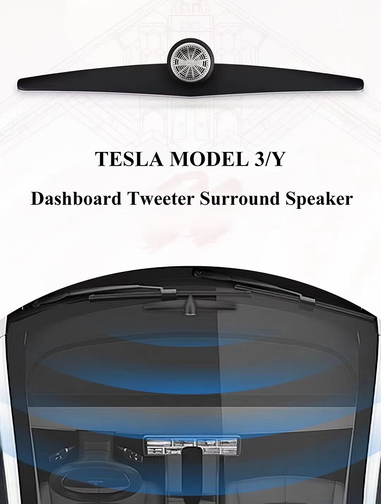 Tesla Model 3/Y Dashboard Tweeter Surround Speaker | TESLASY