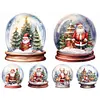 5D DIY Full Round Drill Diamond Painting Santa Claus Crystal Ball Home Decor