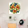 Flower - 9CT Partial Beaded Cross Stitch Kit(36x36cm)