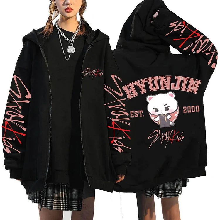 Stray Kids Skzoo Zip-Up Hoodie