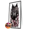 5D DIY Full Round Drill Diamond Painting Wolf Kit Art Home Decoration (NH3249)