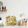 Acrylic Special Shape Flower Diamond Painting Picture Frame for Home Office