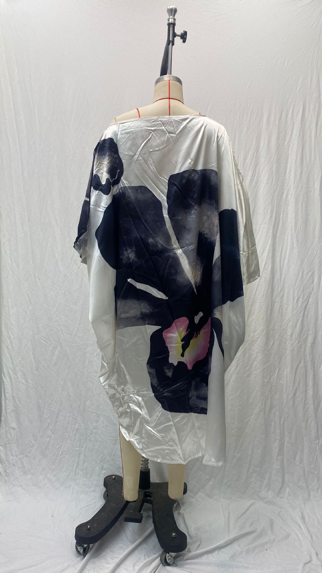 2025 Summer New Printed Dresses Women Sloping Shoulders Loose Casual Beach Vacation Irregular Dress Fashion Beachwear Vestidos