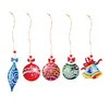 5pcs/set Double side Christmas Diamond Painting DIY Hanging Pendant Trees Decoration