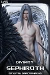 Sephiroth in the Crystal with LED - (FF7) Final Fantasy VII Resin Statue - Initial Fantasy Studio