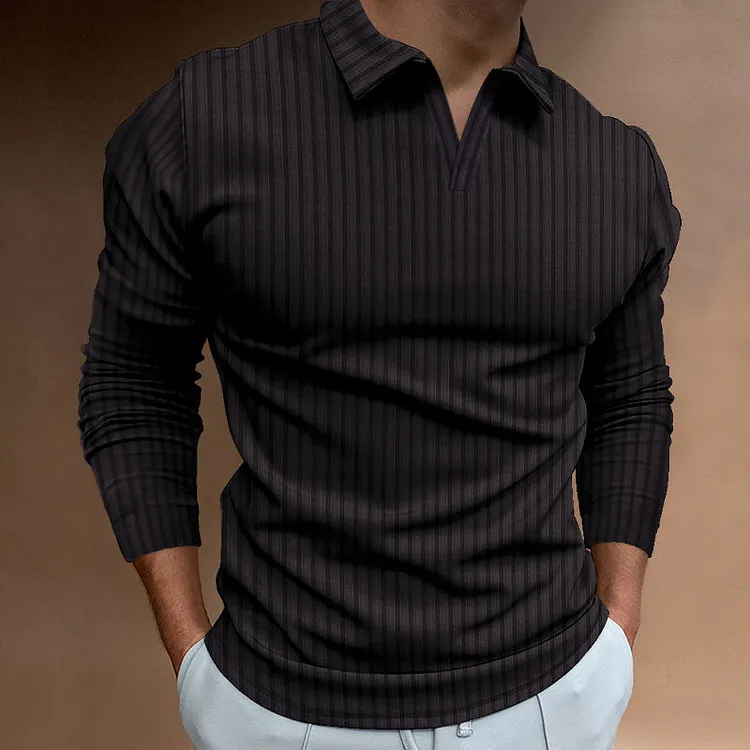Polo Shirts Autumn and Winter Polo Shirt Long Sleeve Men