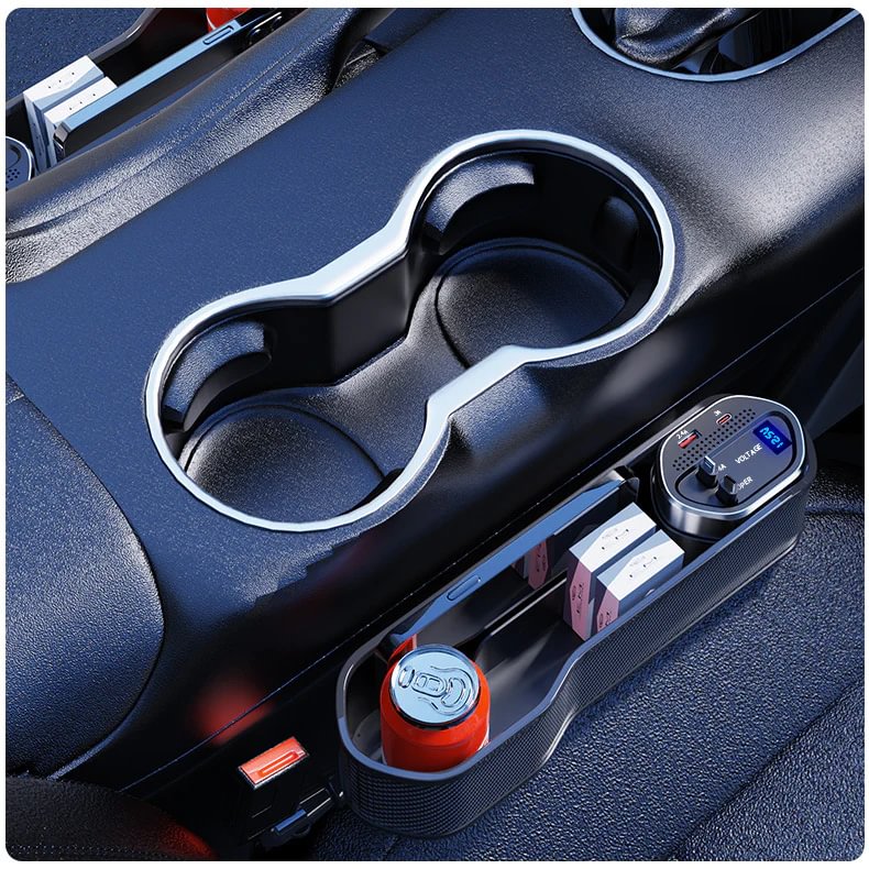 Super Fast Charging Car Charger Car Seat Seam Multifunctional Storage Box