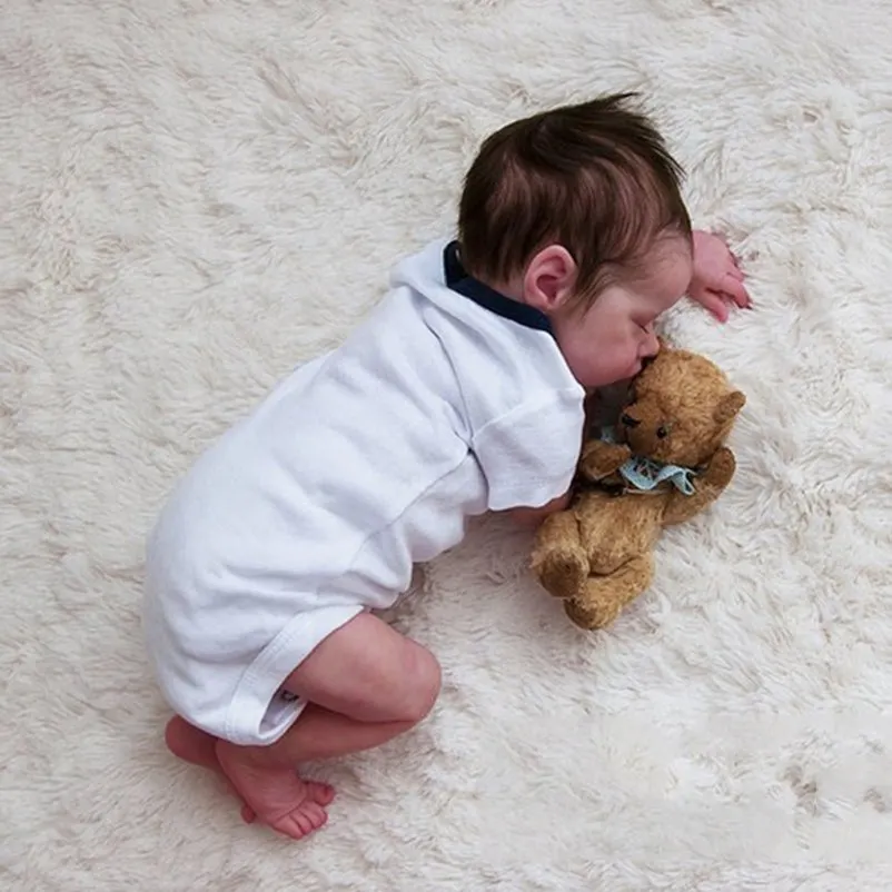 17'' Albie Flexible Silicone Reborn Baby Girl Doll
