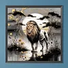 Diamond Painting-DIY Full Round Drill Lion(40*40 CM)