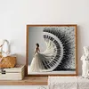 Fille De Piano-Compl&egrave;te Rond Diamant Peinture-40*40CM