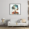Silhouette Wedding Girl - 11CT Stamped Cross Stitch - 40*40cm