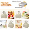 Quilted Insulated Food Container Water-Resistant Lightweight Lunch Bags for Work