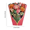 Floral Thank You Card 3D Pop Up Card for All Occasion (Blossoms)